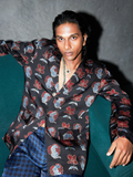 Bold Blazer at Kamakhyaa by Anushé Pirani. This item is Bloom After Dark by Anushe Pirani, Menswear, Midnight Blueprint, T-Shirts & Shirts, Tops & Shirts