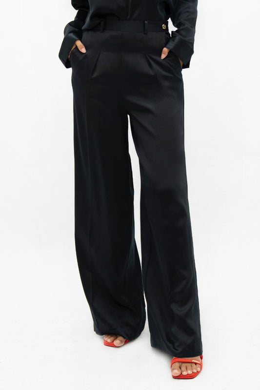 Branson  - Wide Leg Pants - Black