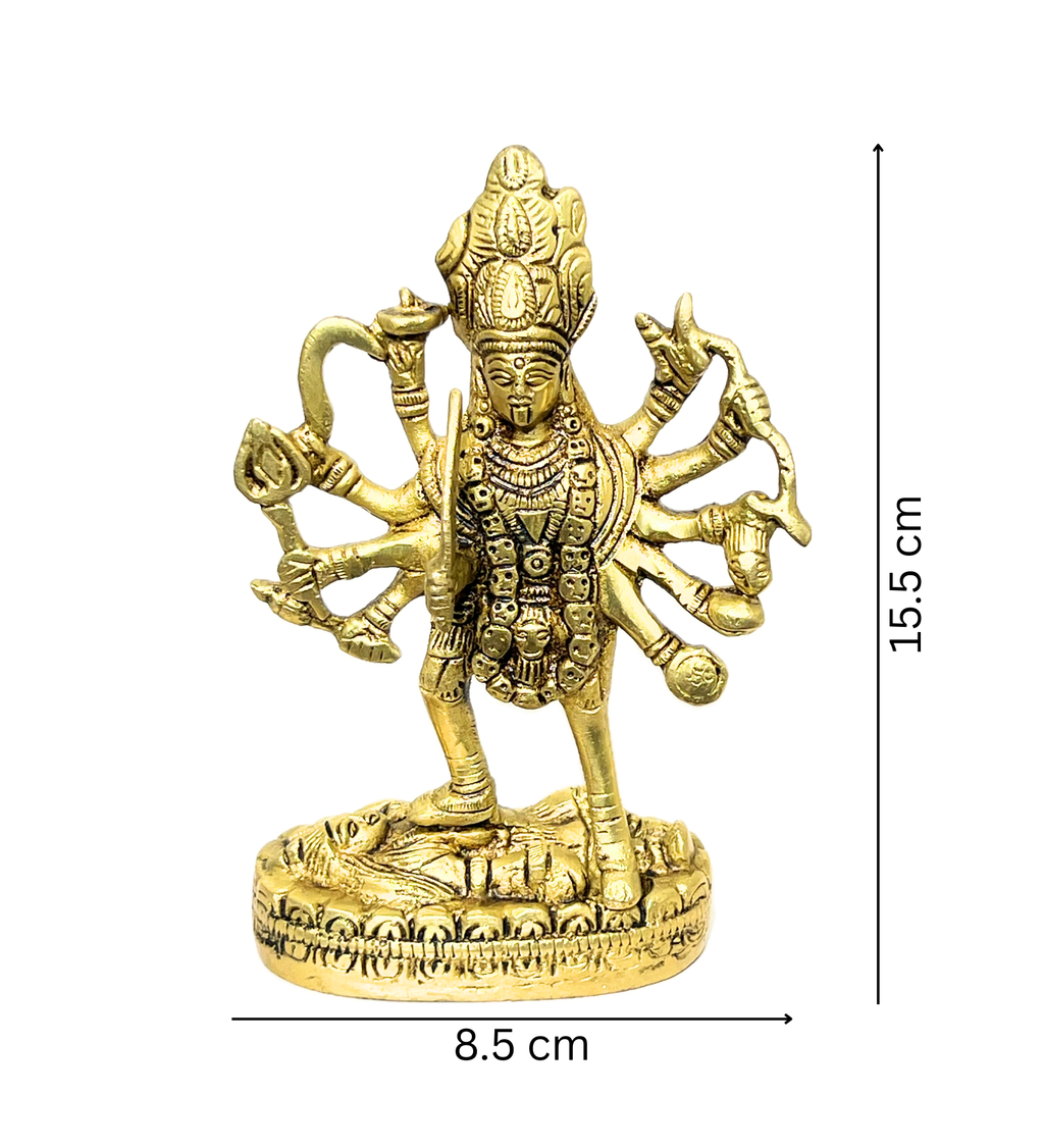 Brass Kali Maa Idol – 100% Pure Brass at Kamakhyaa by Aetherea World. This item is God