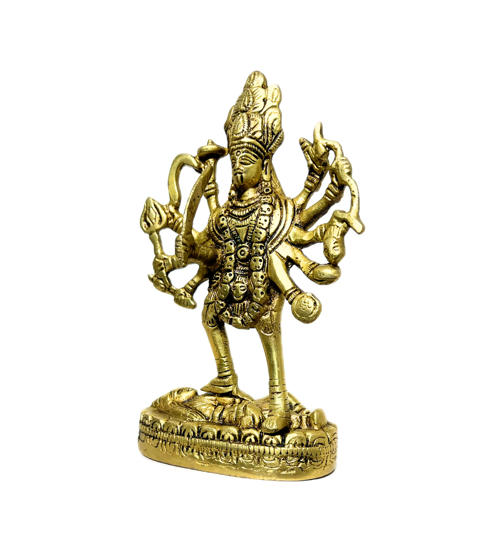 Brass Kali Maa Idol – 100% Pure Brass at Kamakhyaa by Aetherea World. This item is God