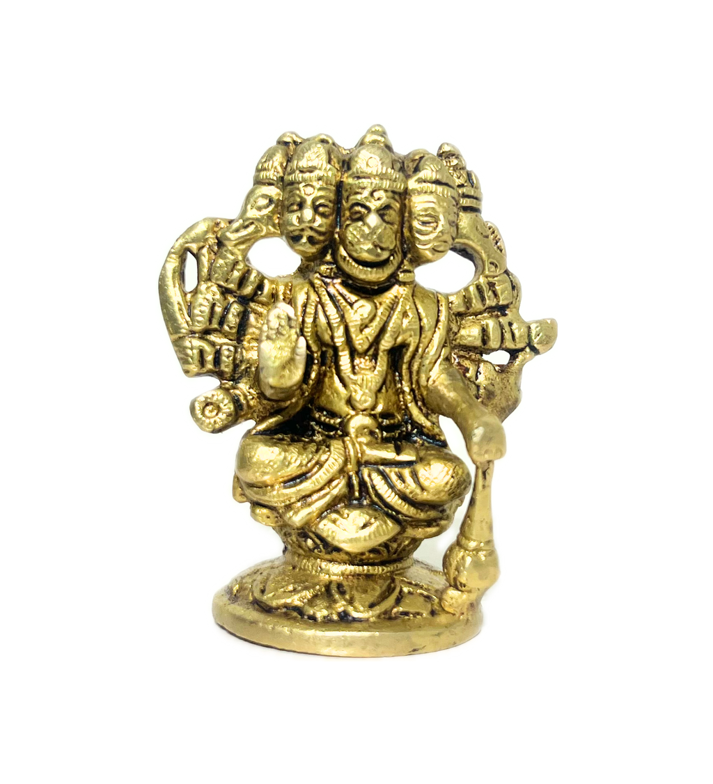 Brass Panchmukhi Hanuman Idol – 100% Pure Brass at Kamakhyaa by Aetherea World. This item is God