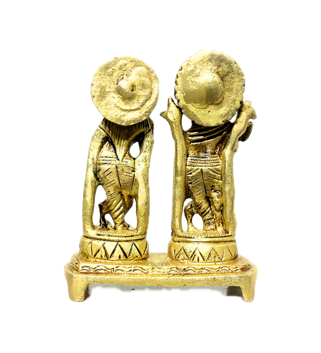 Brass Radha Krishna Idol – 100% Pure Brass at Kamakhyaa by Aetherea World. This item is God