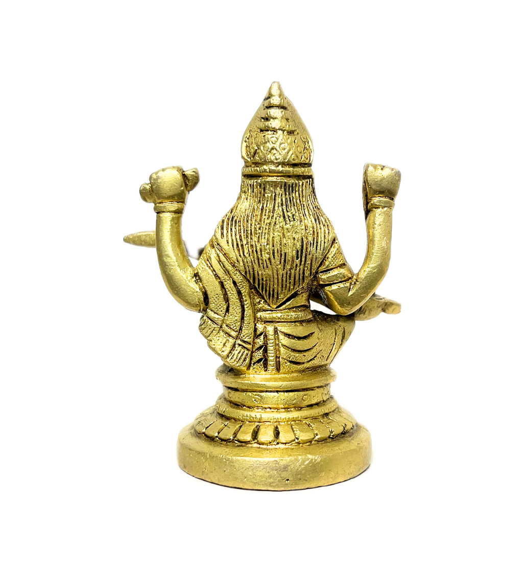 Brass Saraswati Maa Idol – 100% Pure Brass at Kamakhyaa by Aetherea World. This item is God
