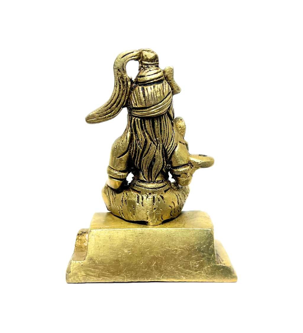 Brass Shiv Ji Idol– 100% Pure Brass at Kamakhyaa by Aetherea World. This item is God, Made from Natural Materials