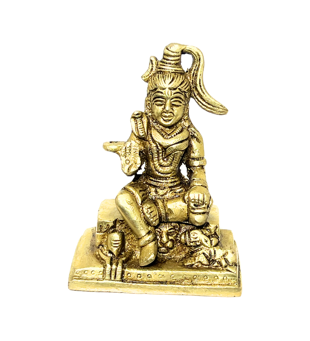 Brass Shiv Ji Idol– 100% Pure Brass at Kamakhyaa by Aetherea World. This item is God, Made from Natural Materials