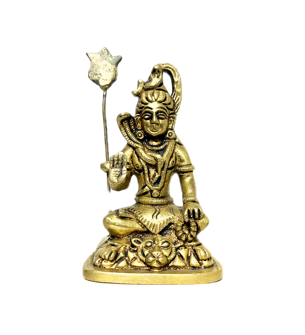 Brass Shiv Ji with Trishul Idol – 100% Pure Brass at Kamakhyaa by Aetherea World. This item is God
