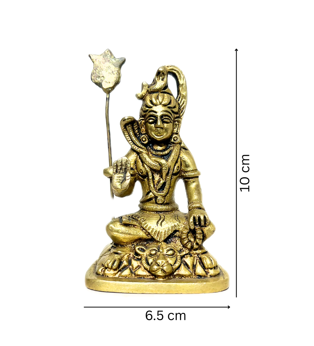 Brass Shiv Ji with Trishul Idol – 100% Pure Brass at Kamakhyaa by Aetherea World. This item is God