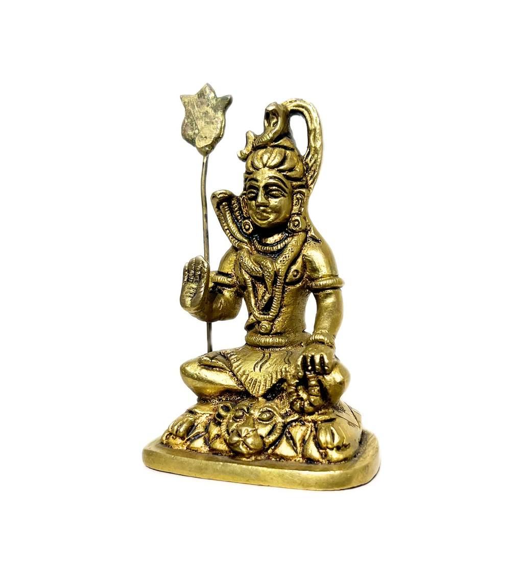 Brass Shiv Ji with Trishul Idol – 100% Pure Brass at Kamakhyaa by Aetherea World. This item is God