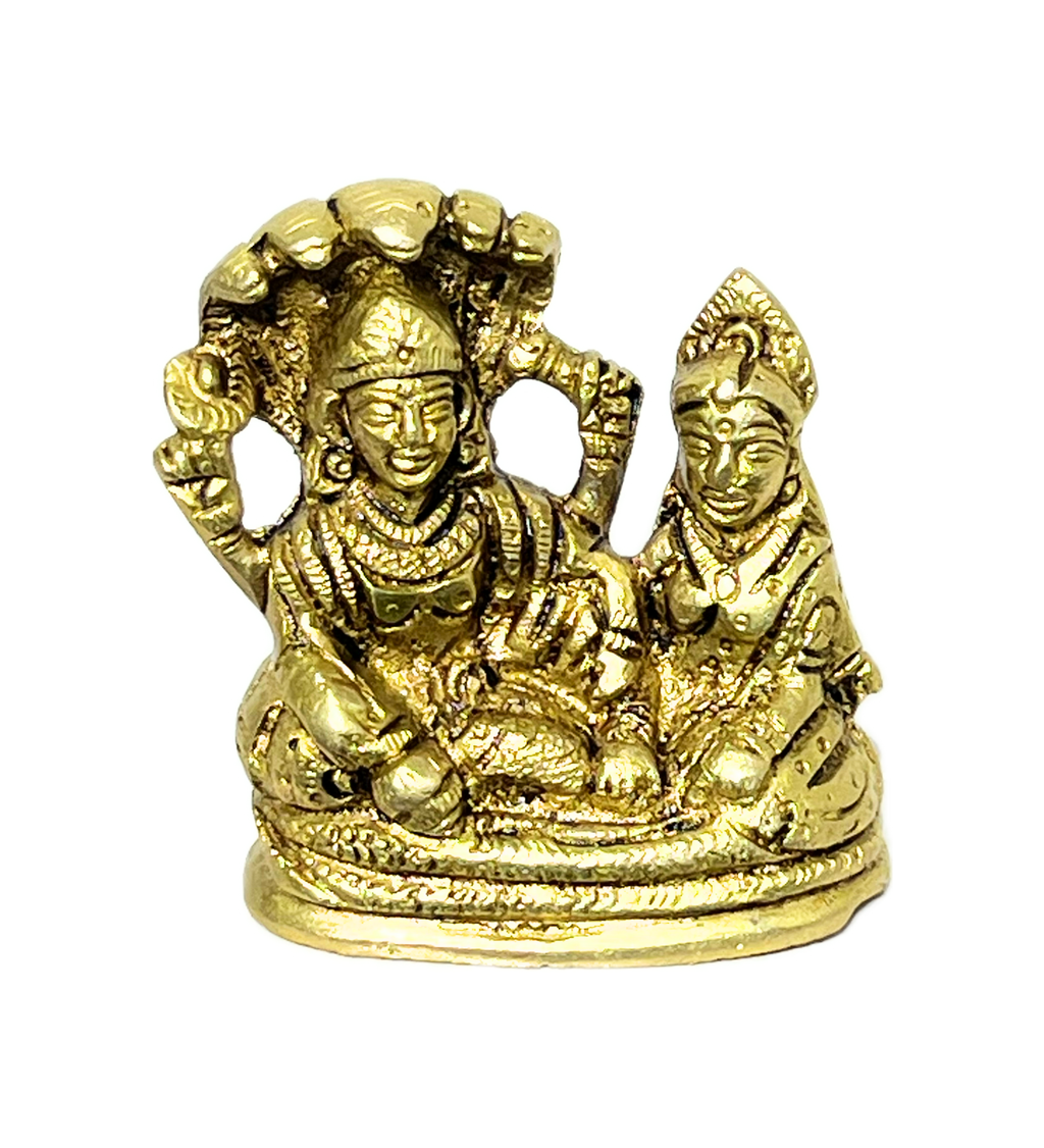 Brass Vishnu Laxmi on Shesh Naag – 100% Pure Brass at Kamakhyaa by Aetherea World. This item is God