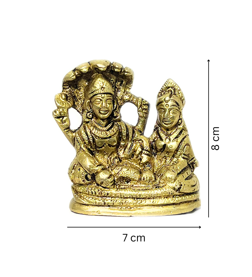 Brass Vishnu Laxmi on Shesh Naag – 100% Pure Brass at Kamakhyaa by Aetherea World. This item is God