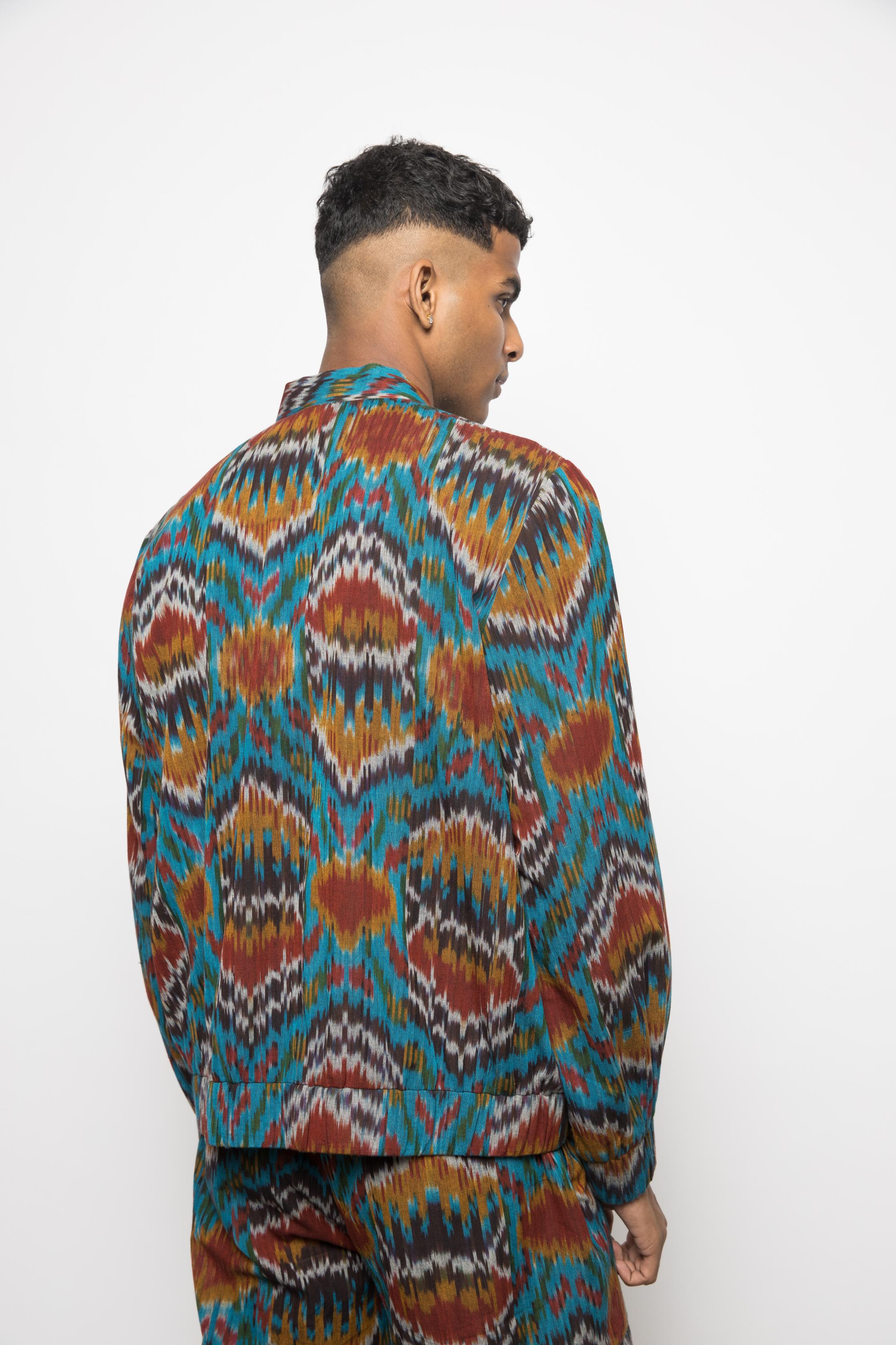 Breathe Easy Bomber at kamakhyaa.com by Anushé Pirani. This item is Fresh Ink by Anushe Pirani, Jackets, Menswear, Under $50