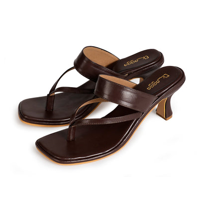 Brown strap Heels at Kamakhyaa by EK_agga. This item is heels