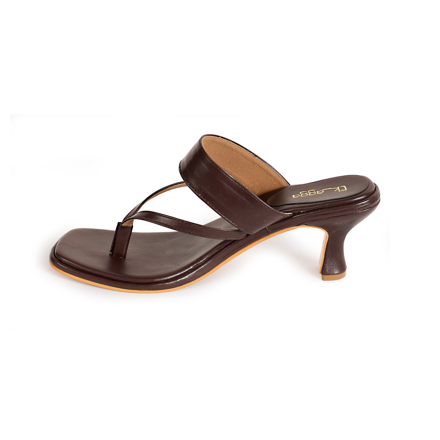 Brown strap Heels at Kamakhyaa by EK_agga. This item is heels