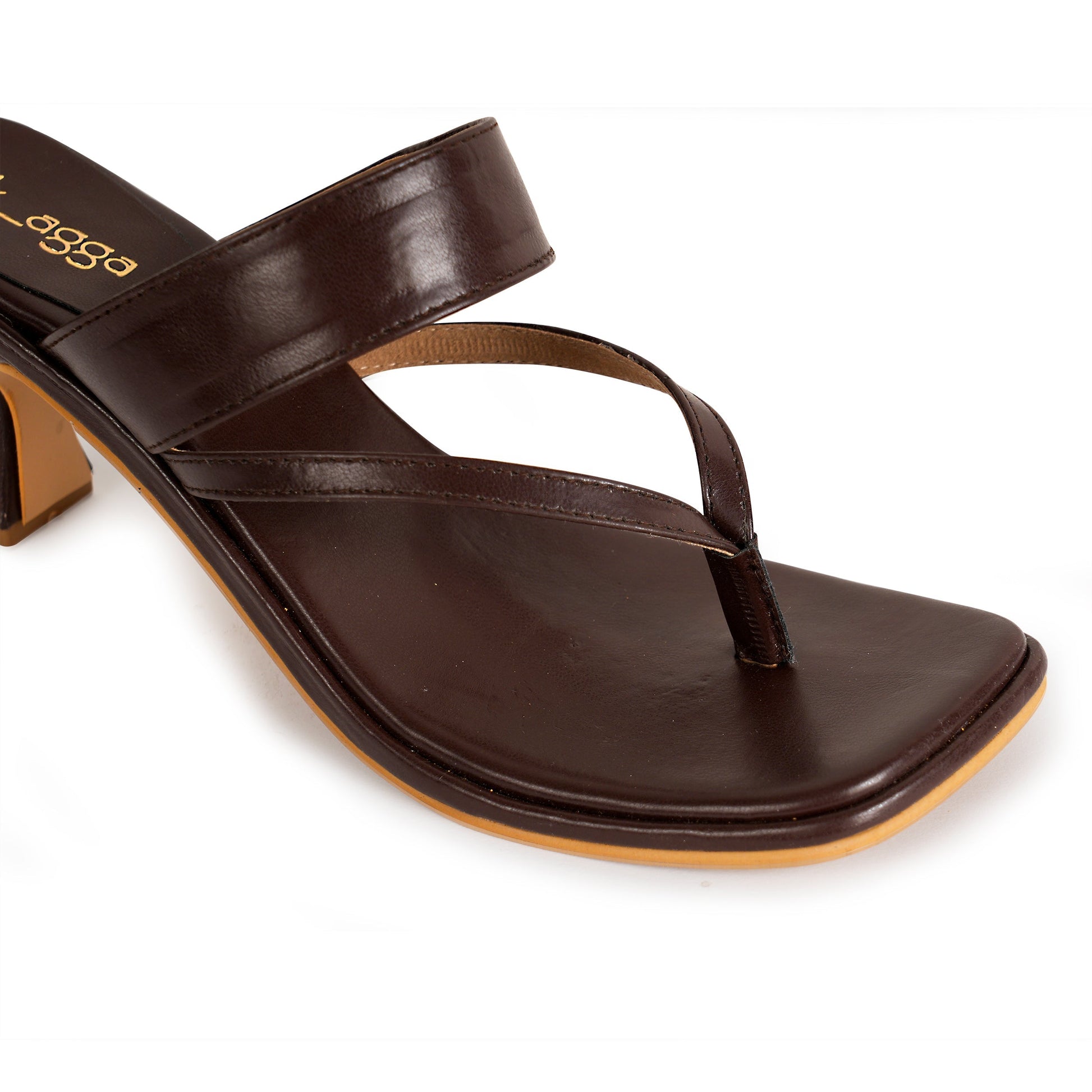 Brown strap Heels at Kamakhyaa by EK_agga. This item is heels