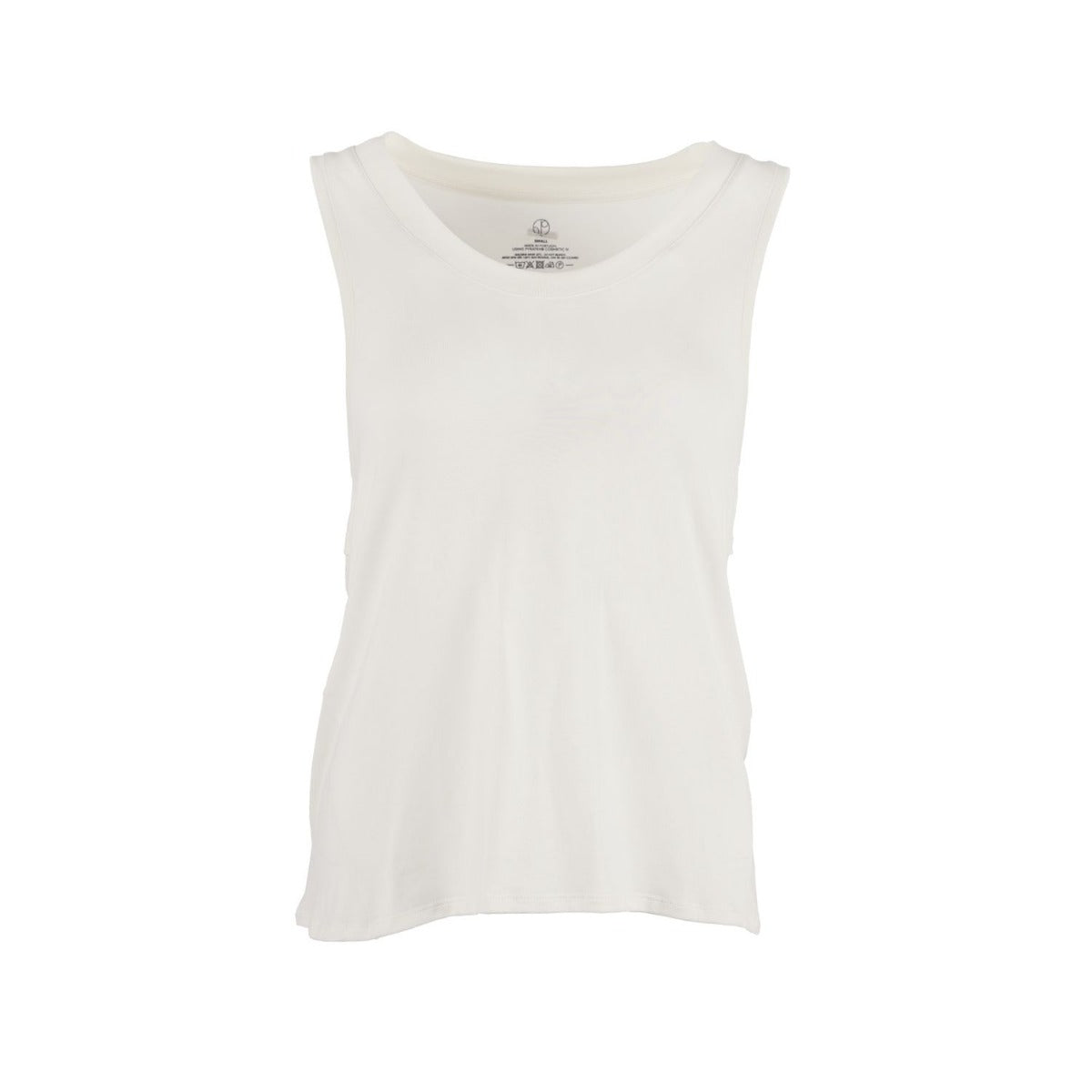 Brussels - Sports Tank Top - Powder at Kamakhyaa by 1 People. This item is Elastane, Made from Natural Materials, PYRATEX, Seacell, Seaweed Fibre, Tank Tops, Tencel, Tops, White