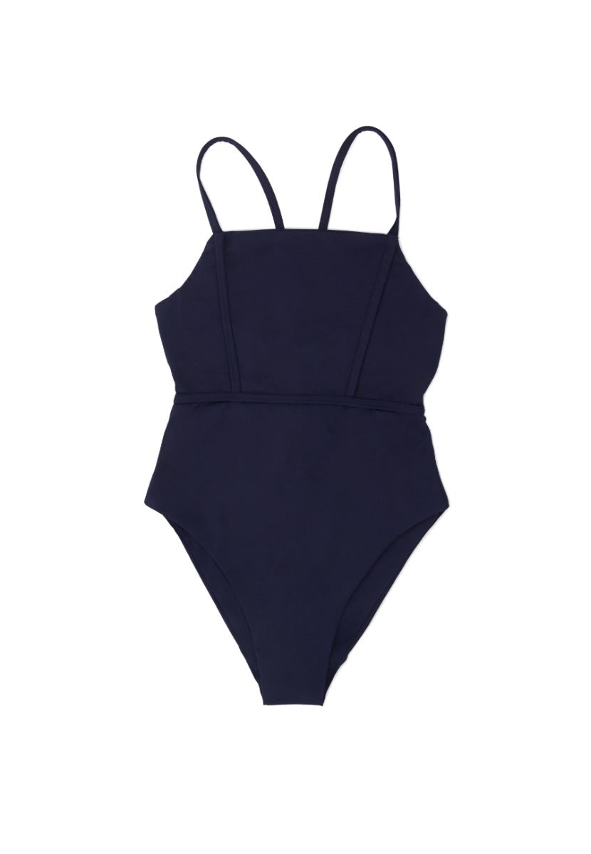 Byron Bay -Swimsuit- Deep Sea at Kamakhyaa by 1 People. This item is Blue, Econyl, Elastane, Made from Natural Materials, Nylon, Recycled Brass, Swimwear