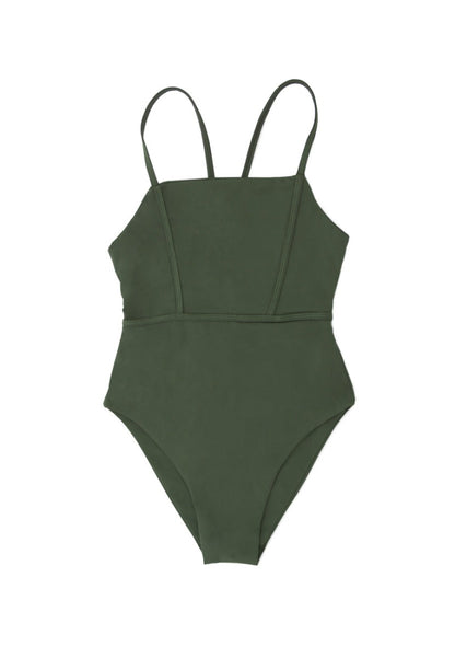 Byron Bay - Swimsuit -Seaweed at Kamakhyaa by 1 People. This item is Econyl, Elastane, Nylon, Recycled Brass, Swimwear