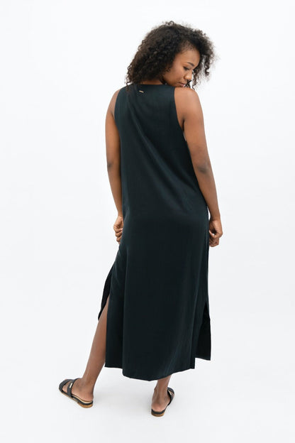 Capri - Maxi Dress - Licorice at Kamakhyaa by 1 People. This item is Made from Natural Materials
