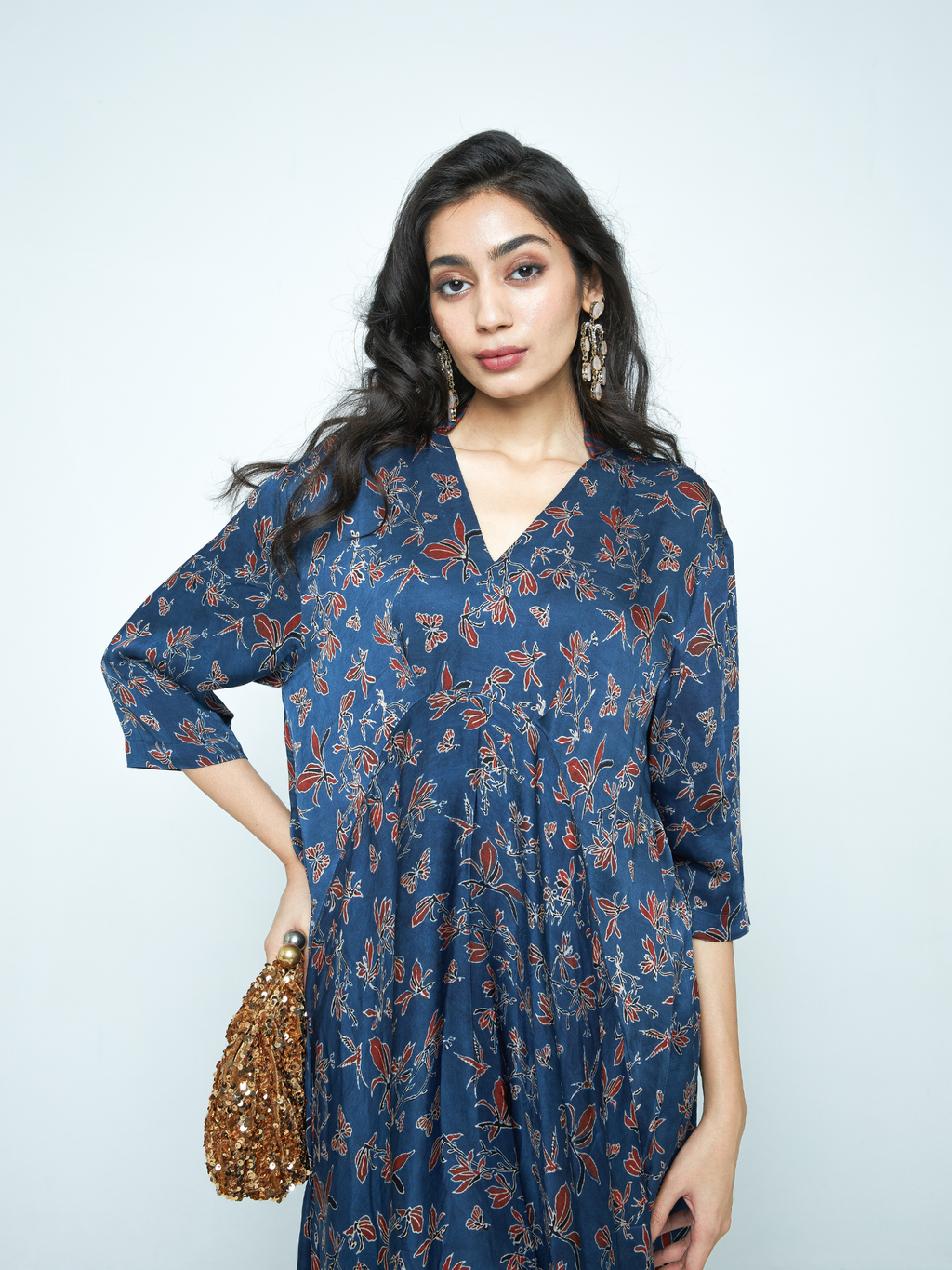 Cascade Dress at Kamakhyaa by Anushé Pirani. This item is Bloom After Dark by Anushe Pirani, Dresses, Midnight Blueprint, Tops & Shirts, Woman co-ord sets, Womenswear