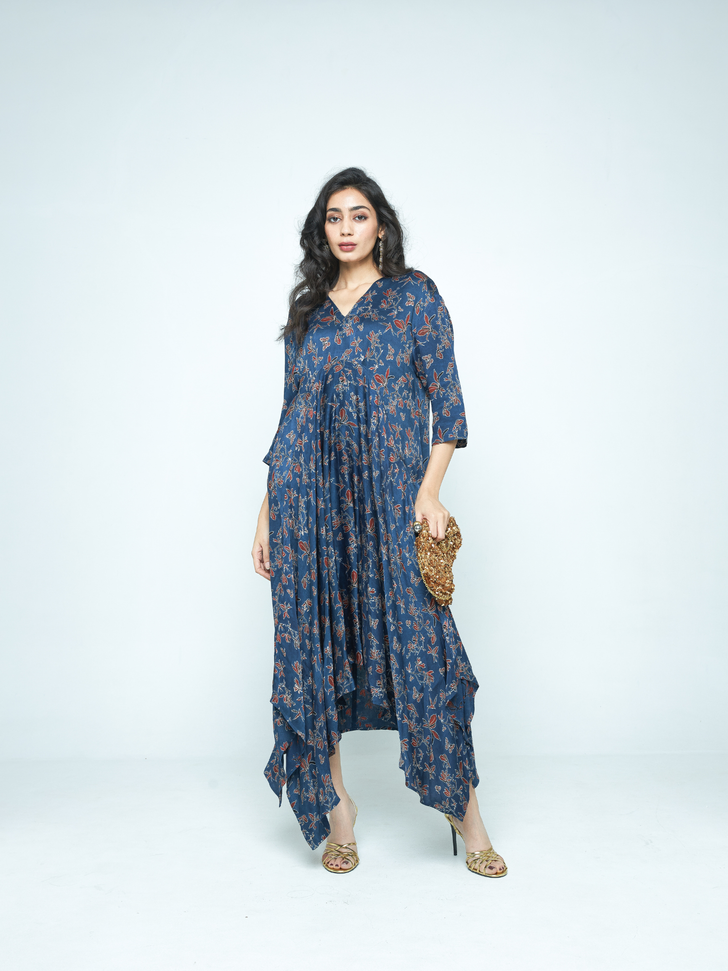 Cascade Dress at Kamakhyaa by Anushé Pirani. This item is Bloom After Dark by Anushe Pirani, Dresses, Midnight Blueprint, Tops & Shirts, Woman co-ord sets, Womenswear
