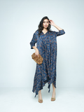 Cascade Dress at Kamakhyaa by Anushé Pirani. This item is Bloom After Dark by Anushe Pirani, Dresses, Midnight Blueprint, Tops & Shirts, Woman co-ord sets, Womenswear