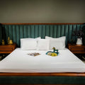 Classic Charm| Designer Bed Sheet Set| White| 100%Cotton at Kamakhyaa by Kamakhyaa. This item is designer bedsheets
