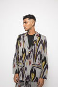 Classic Ikat Blazer at Kamakhyaa by Anushé Pirani. This item is Fresh Ink by Anushe Pirani