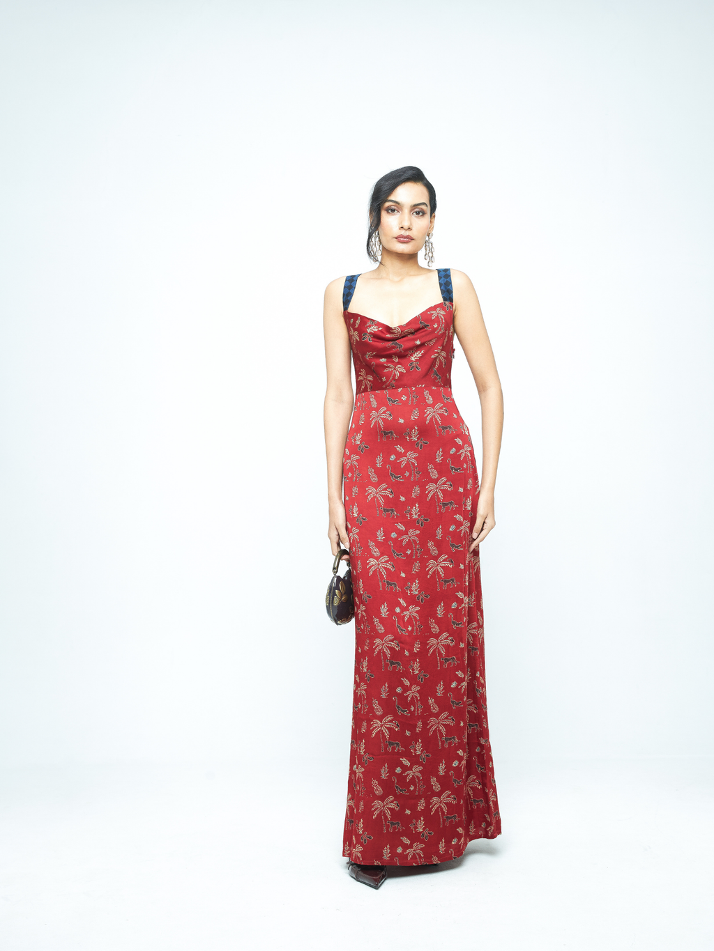 Contour Dress at Kamakhyaa by Anushé Pirani. This item is Bloom After Dark by Anushe Pirani, Dresses, Midnight Blueprint, Tops & Shirts, Under $50, Woman co-ord sets, Womenswear