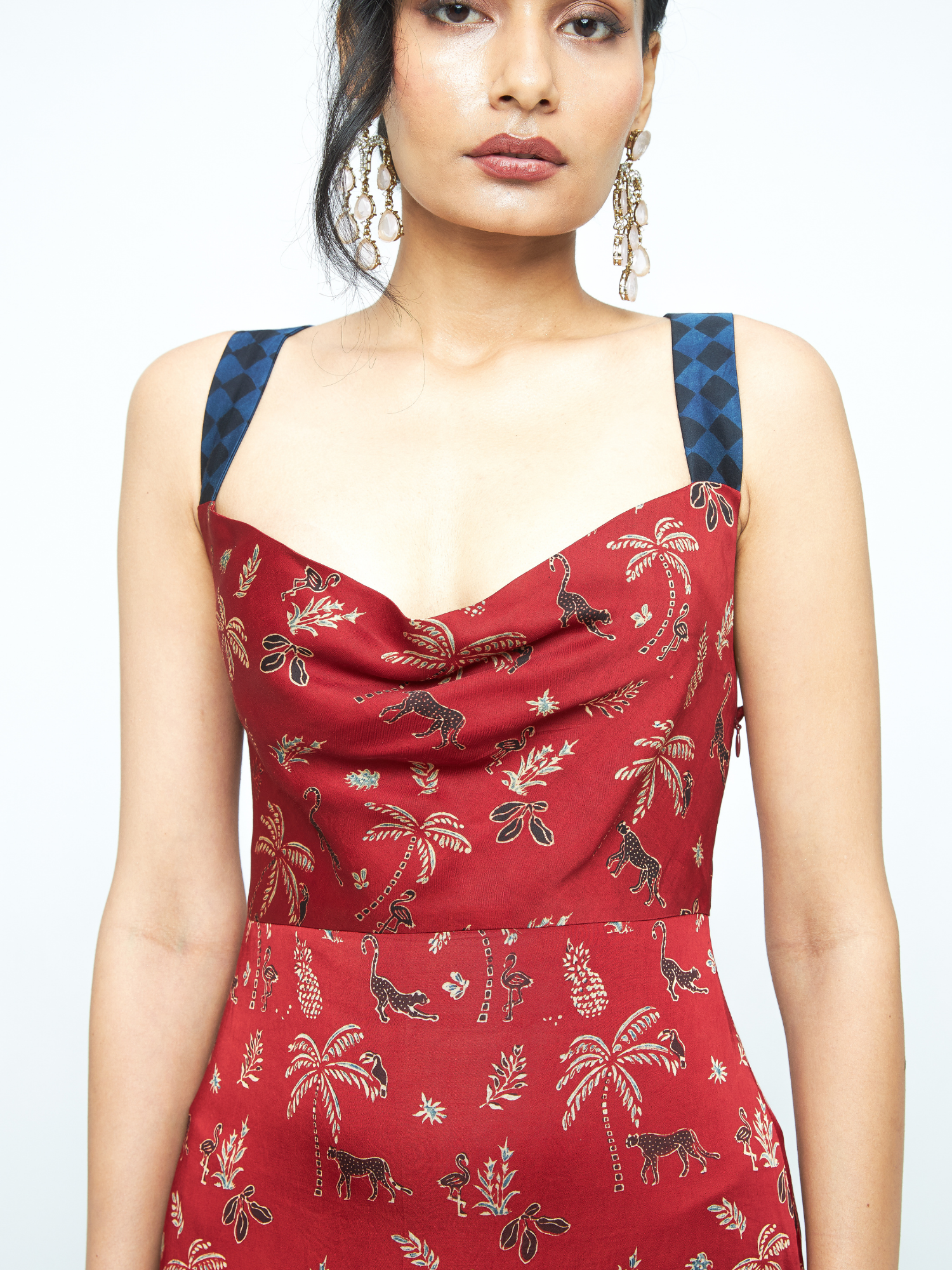 Contour Dress at Kamakhyaa by Anushé Pirani. This item is Bloom After Dark by Anushe Pirani, Dresses, Midnight Blueprint, Tops & Shirts, Under $50, Woman co-ord sets, Womenswear
