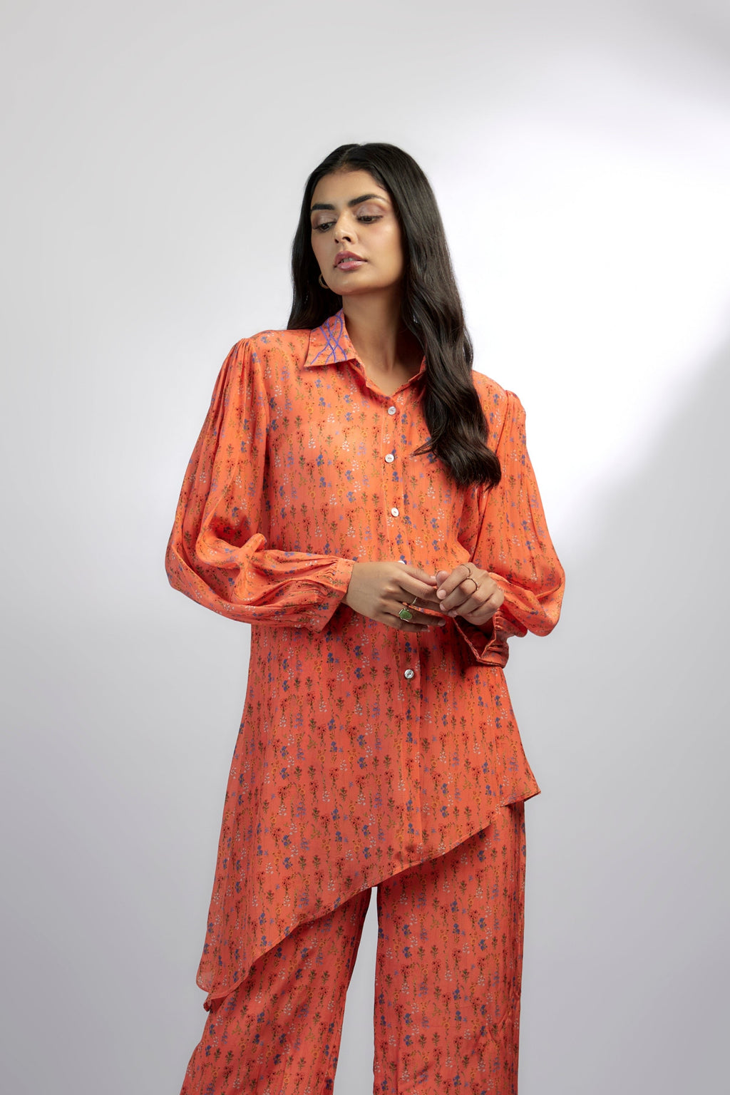 Crepe Aara Top at Kamakhyaa by Ewoke. This item is Crepe, Missing image, Nostalgia's Thread by Ewoke, printed top, summer top, Top, Under $100, Womens top, womenswear printed top, womenswear tops