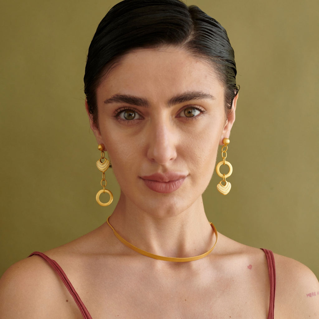 Cupid's Circle Earring at Kamakhyaa by The Loom Art. This item is Hoop Earrings, Hoops, Orbis by The Loom Art, Under $50