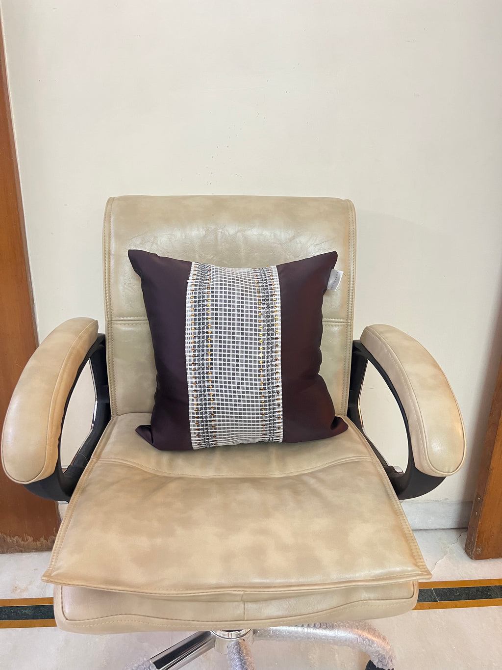 Damson Cushion Cover Sets at Kamakhyaa by Aetherea. This item is Cushion covers, Home, Patchwork, Purple, Satin, Sequence, Upcycled