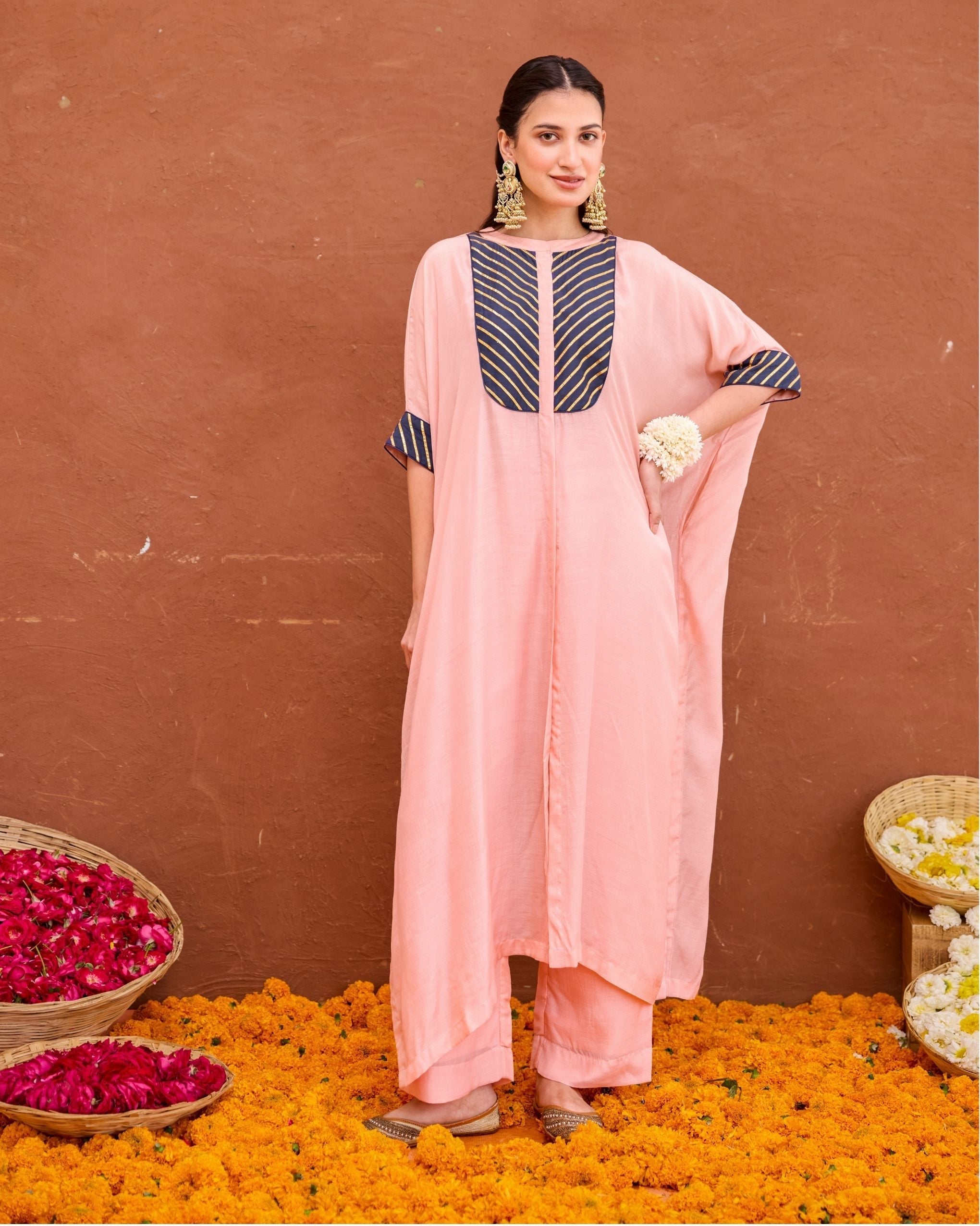 Dhara Kaftan Set at kamakhyaa.com by Taro. This item is Saundh by Taro, Under $50