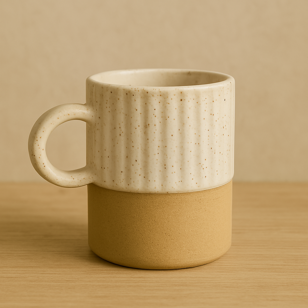 Earth & Ivory – Rustic Stoneware Mug at Kamakhyaa by Aetherea World. This item is 