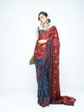 Eden Saree at Kamakhyaa by Anushé Pirani. This item is Bloom After Dark by Anushe Pirani, Midnight Blueprint, Saree, Womenswear