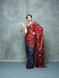 Eden Saree at Kamakhyaa by Anushé Pirani. This item is Bloom After Dark by Anushe Pirani, Midnight Blueprint, Saree, Womenswear