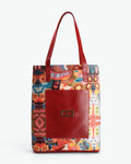 Evening Wear Tote Bag at Kamakhyaa by The Indian Trunk. This item is Abstract Prints, Artisan Made, Evening Wear, Free Size, leather, Multicolor, Tote Bags, Velvet velour