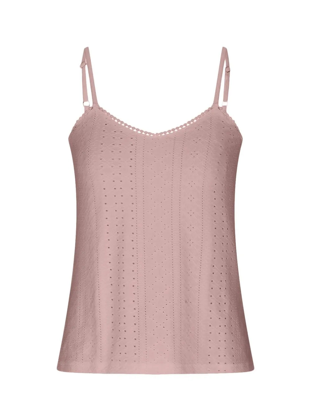 Eyelet Lace Detail V-Neck Cami at kamakhyaa.com by Trendsi. This item is Ship From Overseas, Under $100, W.L.S
