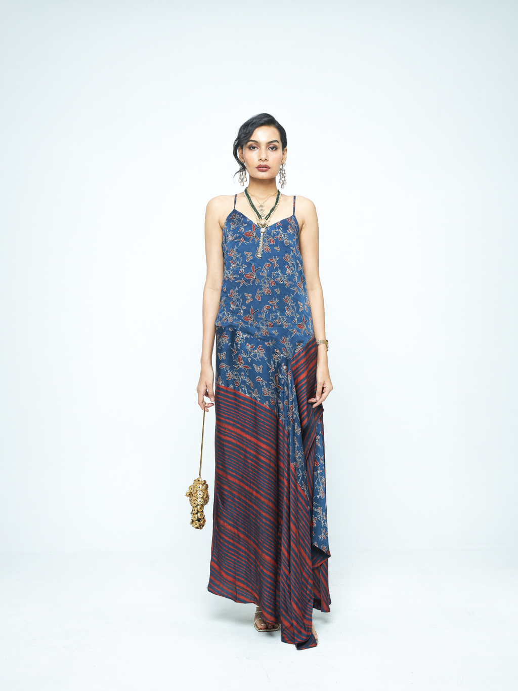 Flutter Dress at Kamakhyaa by Anushé Pirani. This item is Bloom After Dark by Anushe Pirani, Dresses, Midnight Blueprint, Tops & Shirts, Under $50, Woman co-ord sets, Womenswear