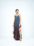 Flutter Dress at Kamakhyaa by Anushé Pirani. This item is Bloom After Dark by Anushe Pirani, Dresses, Midnight Blueprint, Tops & Shirts, Under $50, Woman co-ord sets, Womenswear