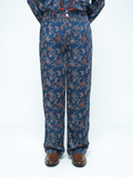 Garden Pleat Pants at Kamakhyaa by Anushé Pirani. This item is Bloom After Dark by Anushe Pirani, Menswear, Midnight Blueprint, Pants