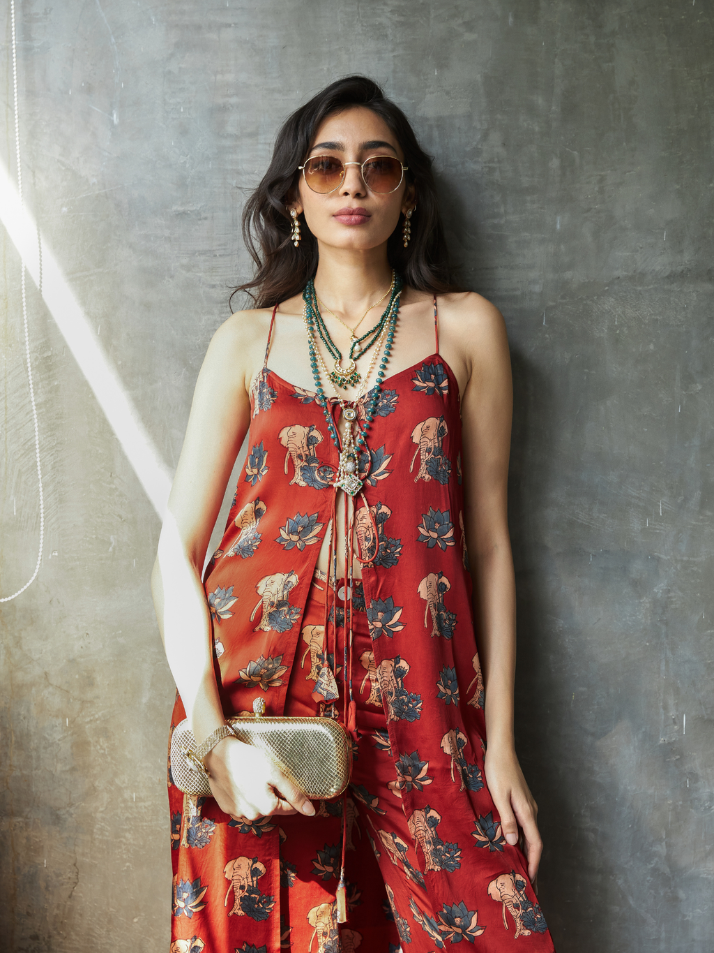 Gentle Tunic at Kamakhyaa by Anushé Pirani. This item is Bloom After Dark by Anushe Pirani, Midnight Blueprint, Tops & Shirts, Under $50, Woman co-ord sets, Womenswear