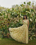 Georgette Iris Halter Neck Maxi Dress at Kamakhyaa by Ewoke. This item is Floral, floral halter neck, Georgette, halter neck, Missing image, Nostalgia's Thread by Ewoke, Party Wear, sustainable fashion