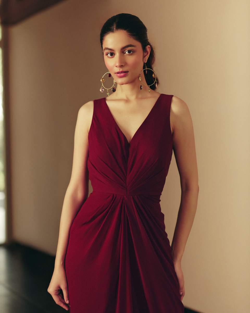 Georgette Purple Georgette Jumpsuit at Kamakhyaa by Ewoke. This item is Georgette, Jumpsuits, Nostalgia's Thread by Ewoke