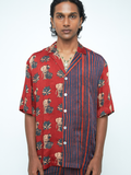 Giant Lotus Shirt at Kamakhyaa by Anushé Pirani. This item is Bloom After Dark by Anushe Pirani, Menswear, Midnight Blueprint, T-Shirts & Shirts, Tops & Shirts, Under $50