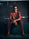 Giant Lotus Shirt at Kamakhyaa by Anushé Pirani. This item is Bloom After Dark by Anushe Pirani, Menswear, Midnight Blueprint, T-Shirts & Shirts, Tops & Shirts, Under $50