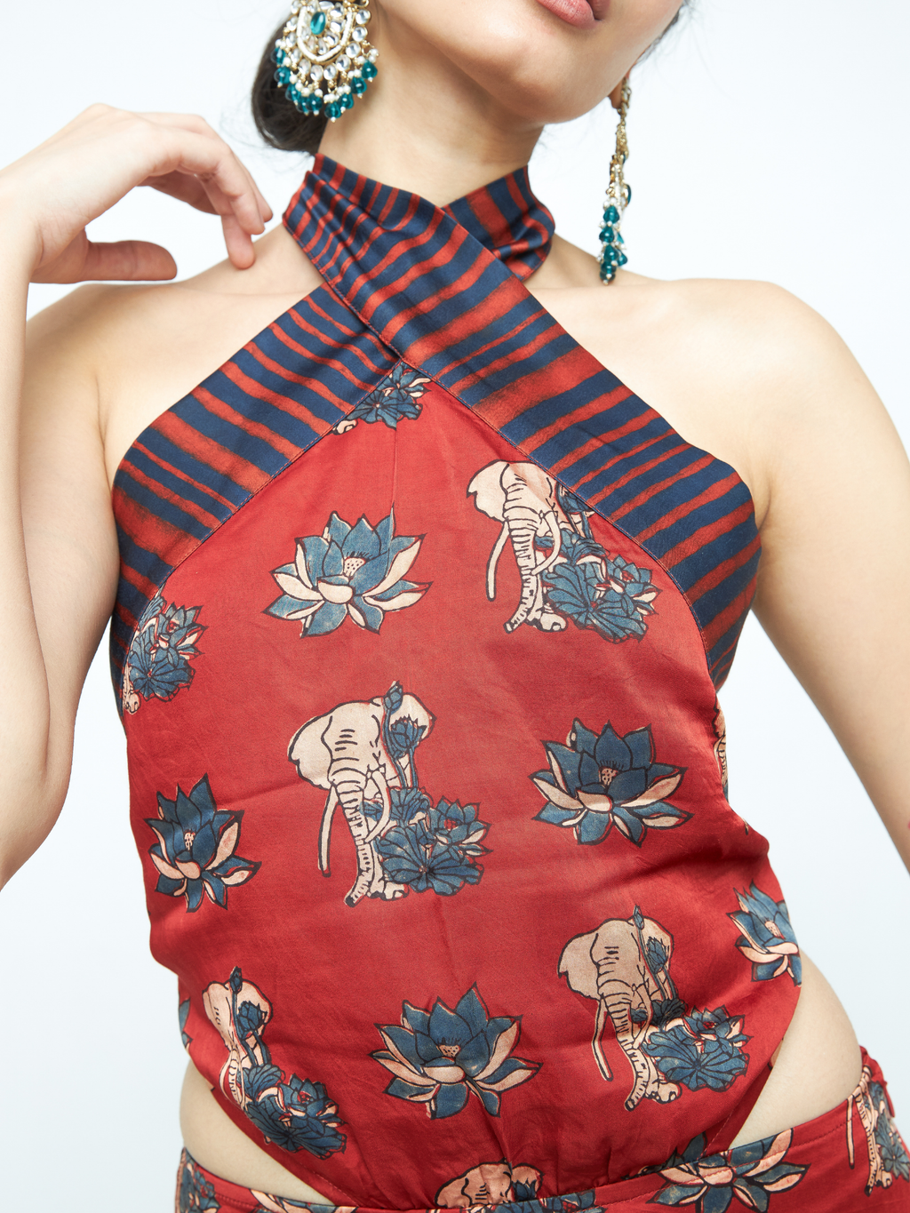 Giant Mini at Kamakhyaa by Anushé Pirani. This item is Bloom After Dark by Anushe Pirani, Dresses, Midnight Blueprint, Tops & Shirts, Woman co-ord sets, Womenswear