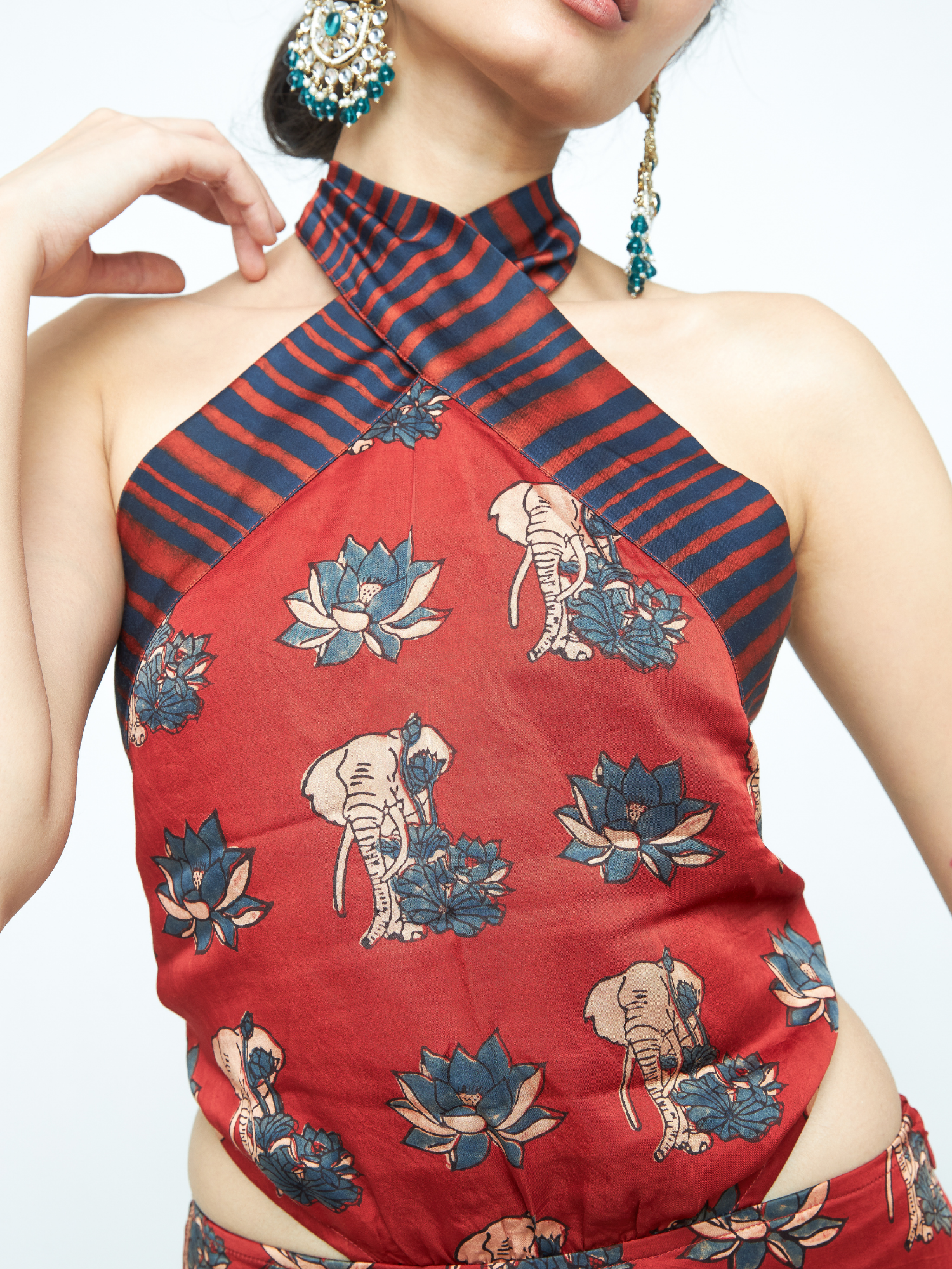 Giant Mini at Kamakhyaa by Anushé Pirani. This item is Bloom After Dark by Anushe Pirani, Dresses, Midnight Blueprint, Tops & Shirts, Woman co-ord sets, Womenswear