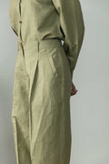 Green Casual Pants at Kamakhyaa by Anushé Pirani. This item is Birthday Collection, Casual Wear, Cotton, Cotton Hemp, For Him, Green, Handwoven, Hemp, Men Bottoms, Men Pants, Menswear, Relaxed Fit, Shibumi by Anushe Pirani, Solids