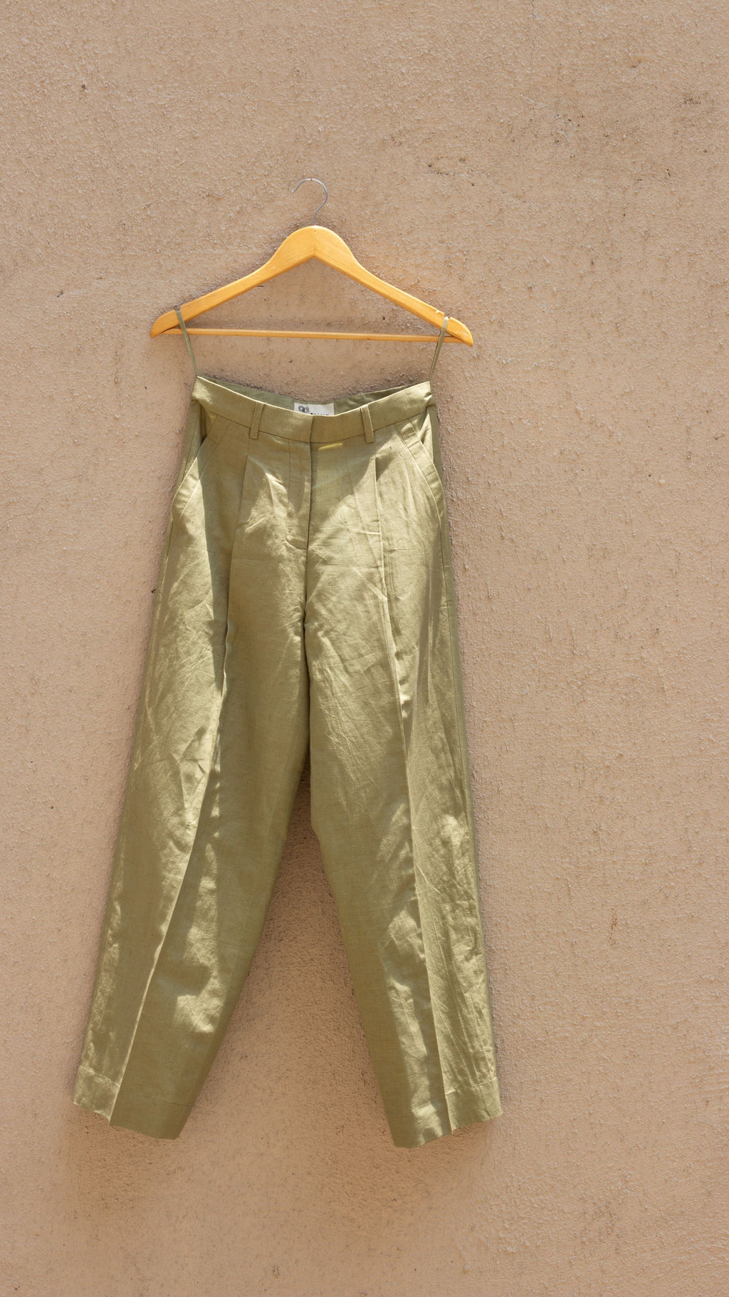 Green Casual Pants at Kamakhyaa by Anushé Pirani. This item is Birthday Collection, Casual Wear, Cotton, Cotton Hemp, For Him, Green, Handwoven, Hemp, Men Bottoms, Men Pants, Menswear, Relaxed Fit, Shibumi by Anushe Pirani, Solids